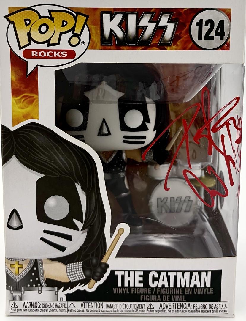Peter Criss signed "The Catman" Funko #124 (KISS) - JSA COA